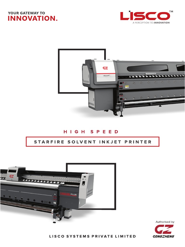 GZM Plus 3202sg Star Fire Solvent Inkjet Printer | PDF