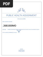 Public Health Assignment