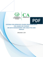 ICAP Directive on Criteria for Approved Course Providers of Hands-on Courses