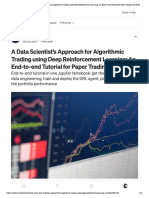 A Data Scientist's Approach For Algorithmic Trading Using Deep Reinforcement Learning: An End-To-End Tutorial For Paper Trading