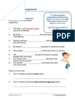 Grade 5 Future Perfect Progressive Tenses