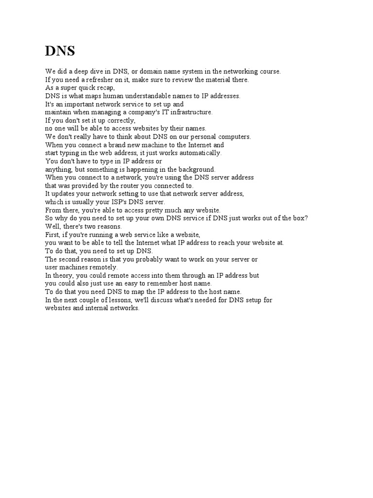 4 DNS | PDF