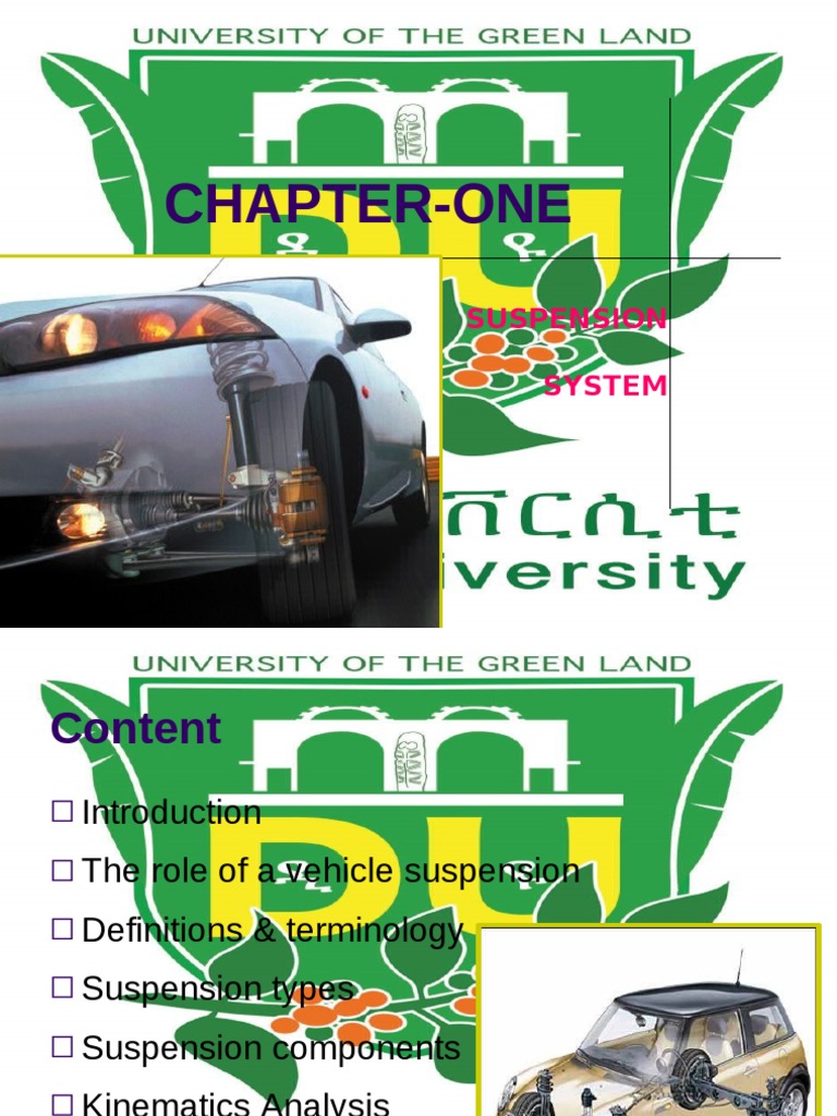 Suspension System PDF Steering Mechanical Engineering