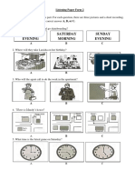 Form 2 Listening Paper UP2 2022