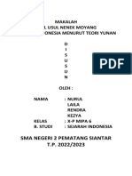 Asal Usul Nenek Moyang Bangsa Indonesia