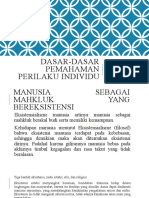 DASAR PEMAHAMAN PERILAKU INDIVIDU