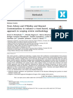 Artigo. From Arksey and O'malley and Beyond Customizations To Enhance A Team-Base D, Mixe D Approach To Scoping Review Methodology (2021) .