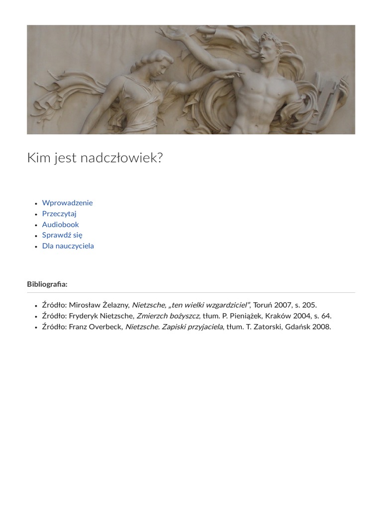 Kim Jest Nadczlowiek PDF