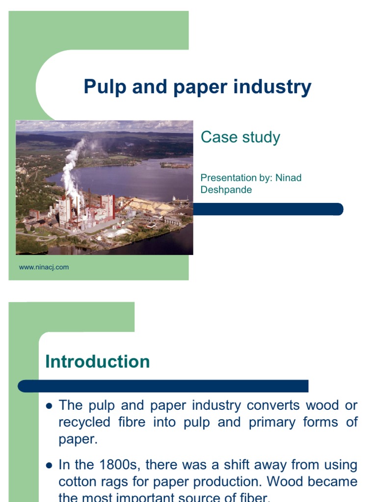 Pulp and Paper Industry | PDF | Pulp (Paper) | Paper