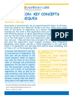 Negotiation Key Concepts and Techniques .