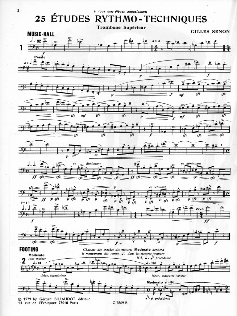 Senon 25 Études Rythmo Techniques | PDF