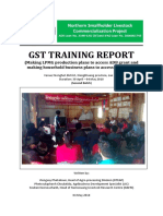 2nd GST TRAINING REPORT in Nonghet Distr