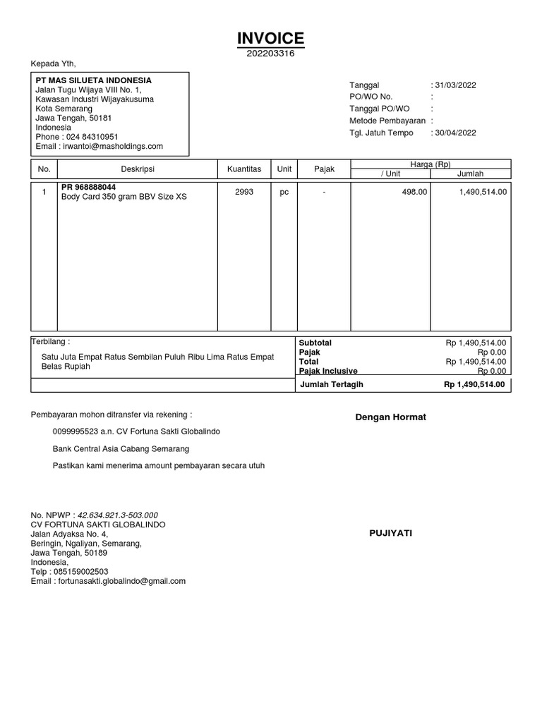 Silueta Inv 202203316 Rev | PDF