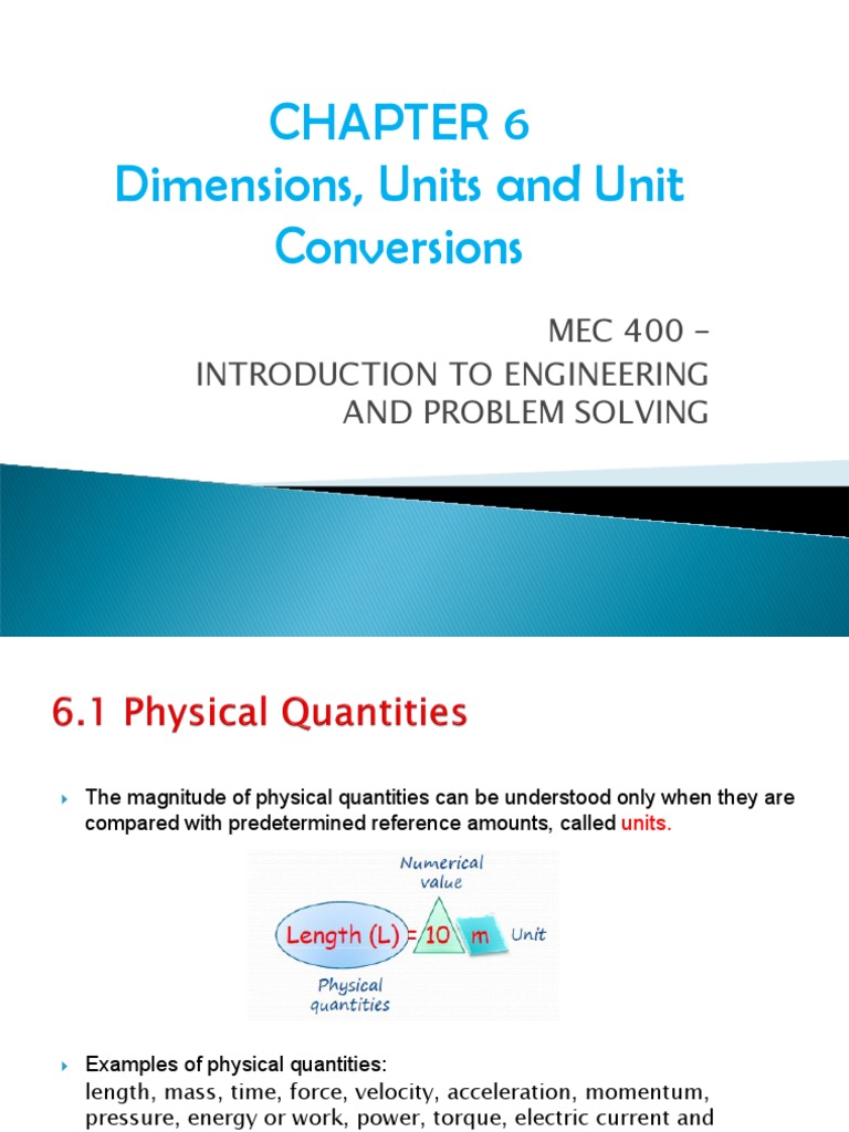 CH07 Dimension Units Conversion PDF Kilogram Force