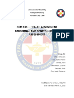 NCM101 RLE 2-F - Group - 6 - Abdominal and Genito-Urinary Assessment - Final