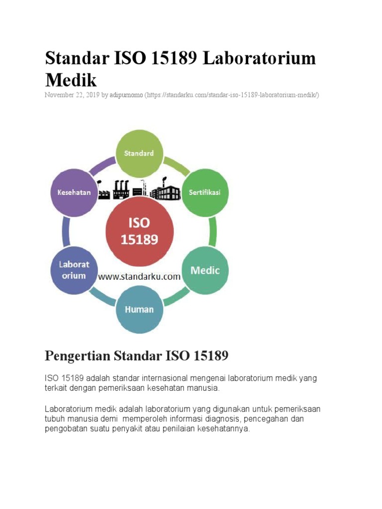 Standar ISO 15189 untuk Laboratorium Medik | PDF
