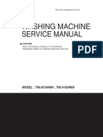 Washing Machine Service Manual: MODEL: 796.4219#90#, 796.4102#90#