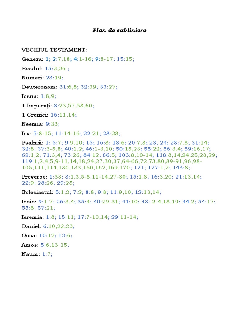 Plan de lecture de la Bible | PDF