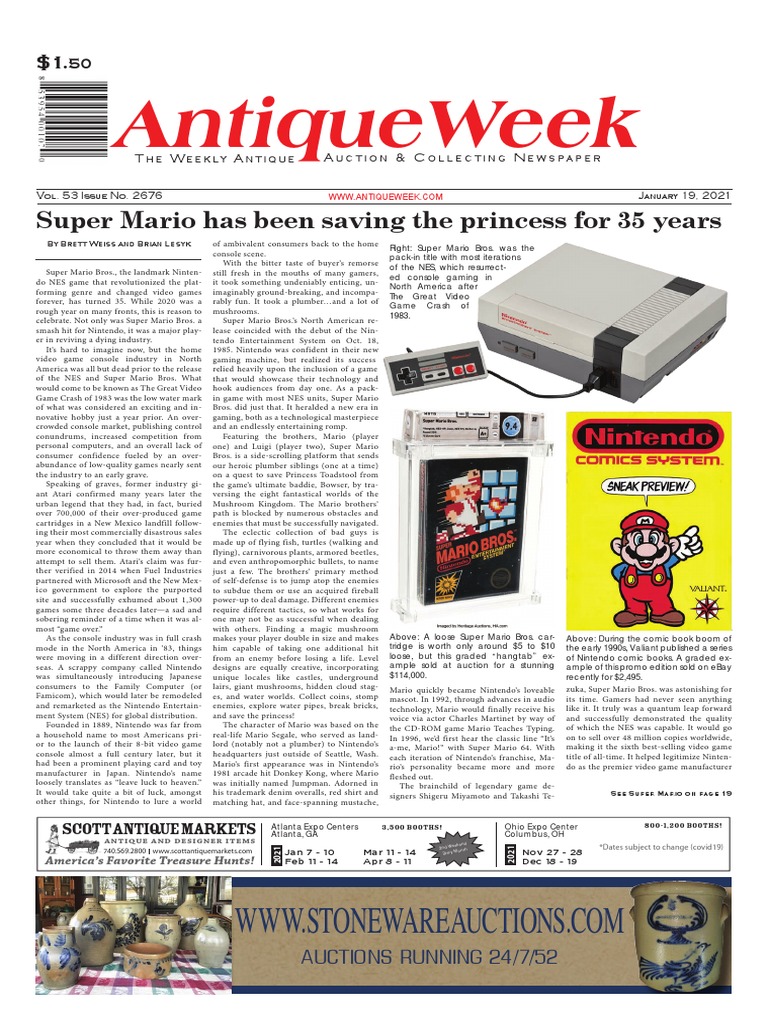 Antiqueweek: Super Mario Has Been Saving The Princess For 35 Years ...