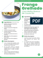 Frango Grelhado Com Molho de Couve Flor