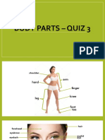 Body Parts - Quiz 3