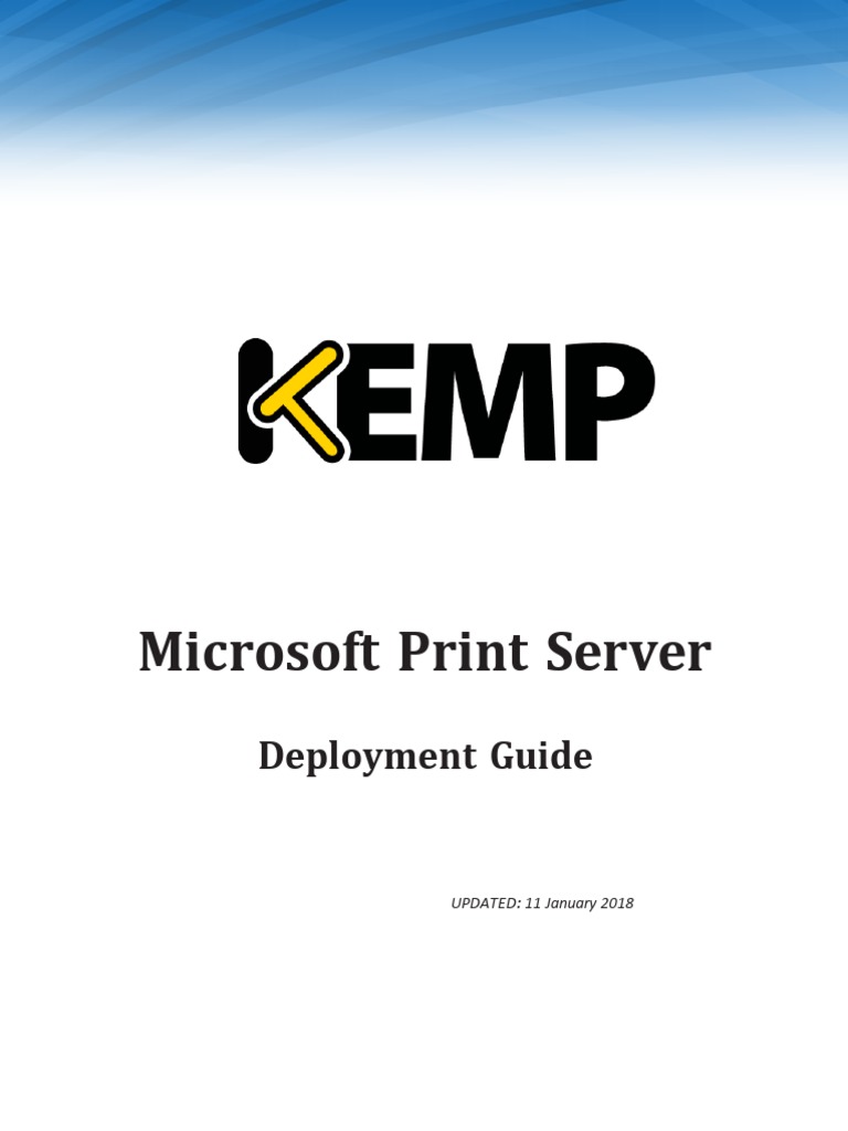 Deployment GuideMicrosoft Print Server PDF Software Computer Science