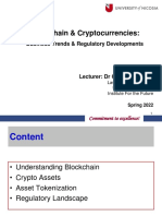 Blockchain and Cryptos - Business Trends and Regulatory Developments - Spring 2022