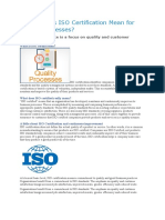 What Does ISO Certification Mean For Quality Processes?