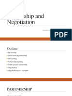 Partnership and Negotiation