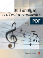 Éléments D'analyse Et D'ecriture Musicale