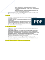 Endocrine System Outline