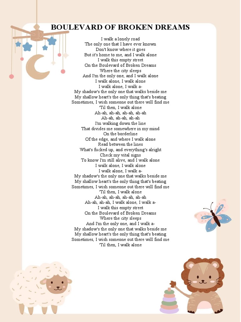 bolivar of broken dreams lyrics