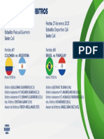 26 - 01 - 2023 - Designaciones de Arbitros Sub 20 Colombia - Fecha 9