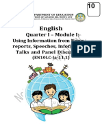 English: Quarter I - Module I