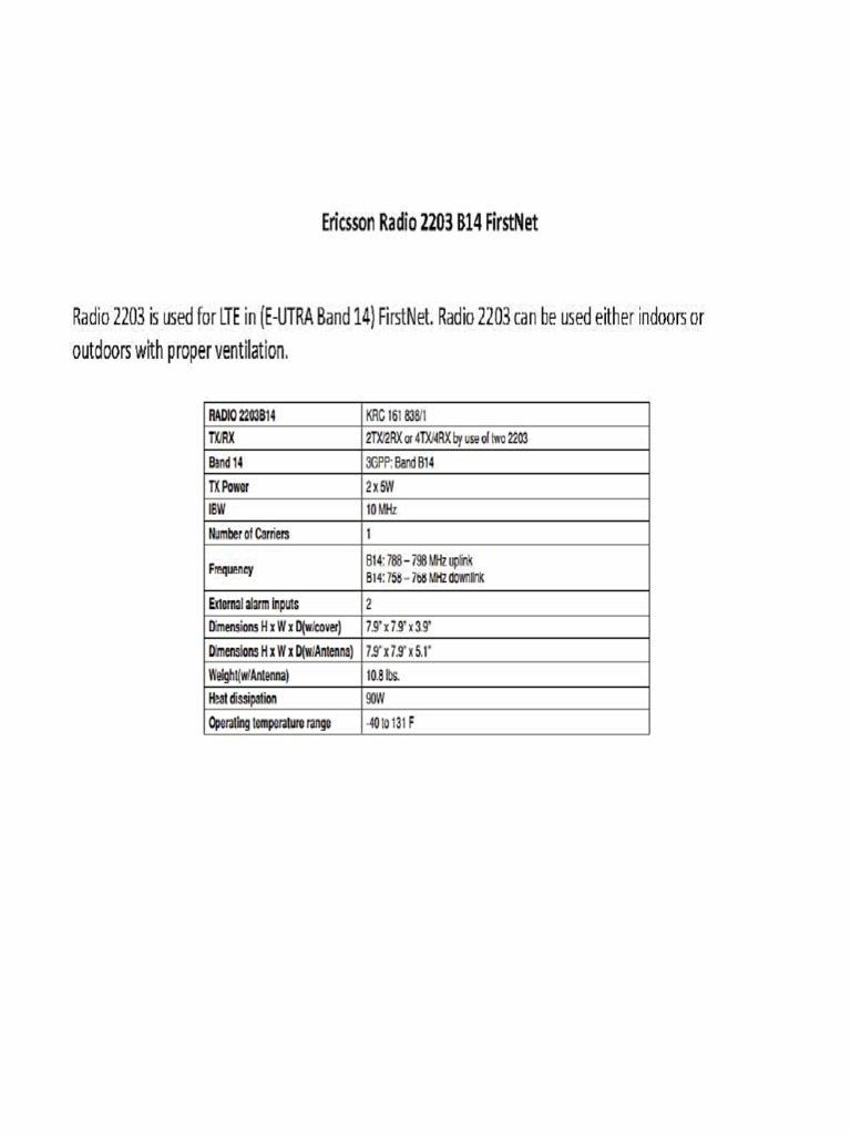 Ericsson 2203 | PDF