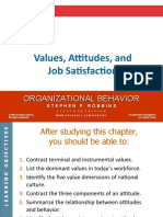Chapter 3 Values, Attitudes and Job Satisfaction