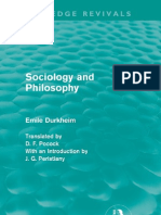 Emile Durkheim - Sociology and Philosophy