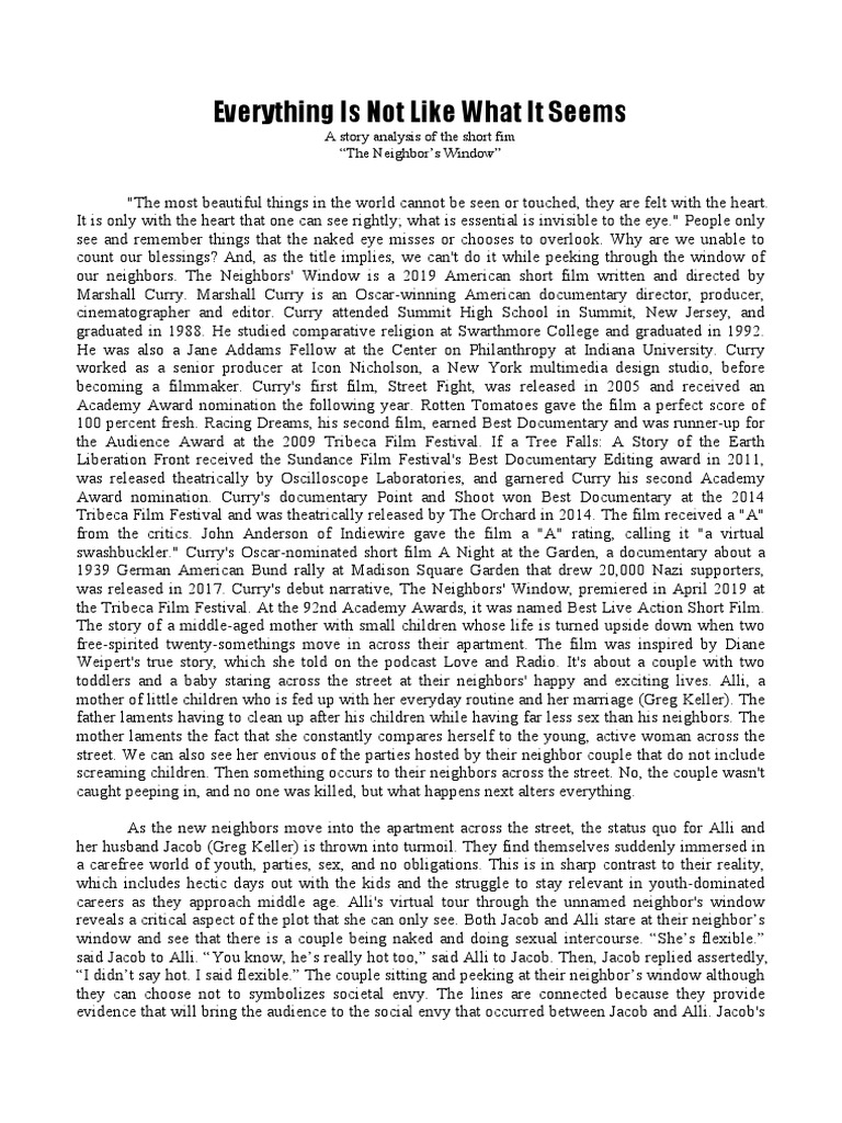 What Is Story Analysis