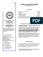 PGSHC 2009: Application Form
