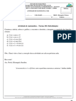 ATIVIDADE REMOTA T201 - Substituição 09.12