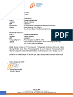 Surat Keterangan Kerja PT PPI