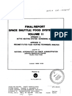 Final Report Space Shuttle/ Food System Study