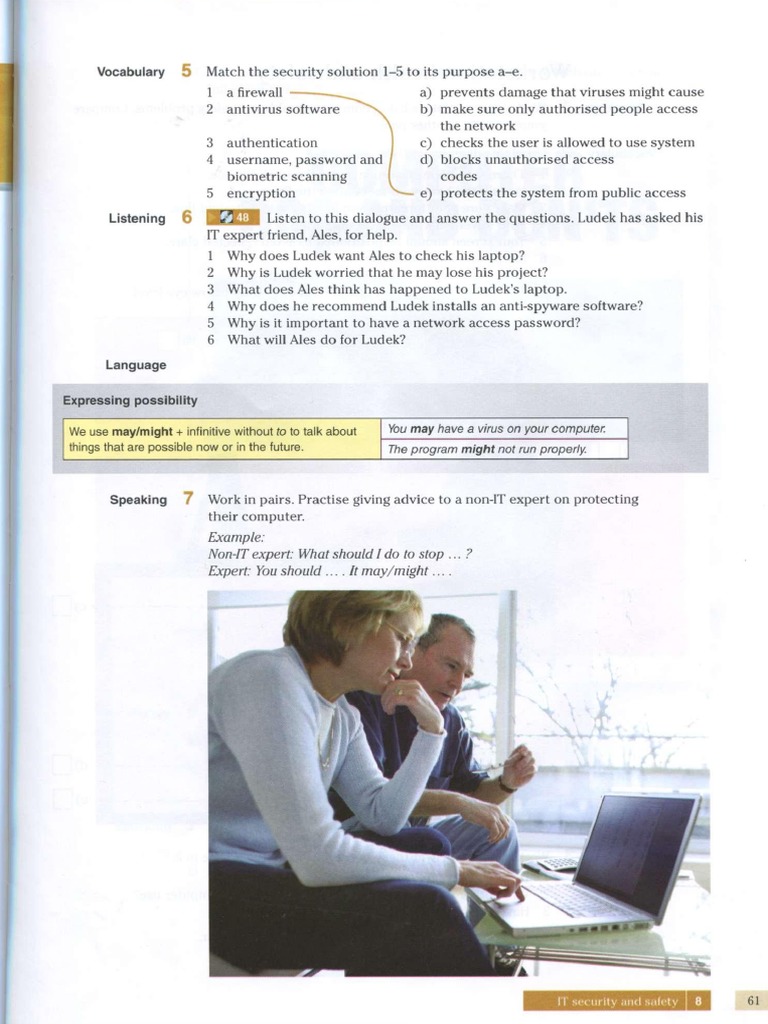 1 English For Information Technology Elementa-61-70 | PDF | Password ...