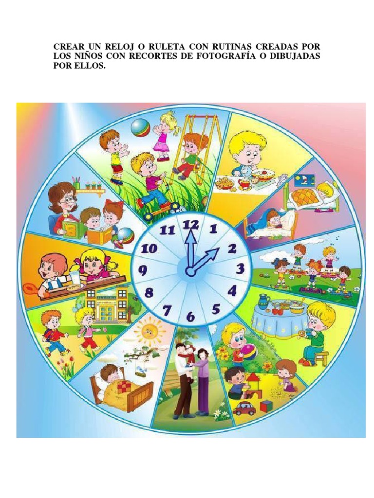 Reloj de Rutinas para Niños | PDF