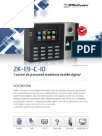 ZK-E9-C-ID: Control de Personal Mediante Huella Digital