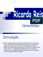 Material Sobre Ricardo Reis - (Vem Sentar-Te Comigo, Lídia, Á Beira Do Rio)