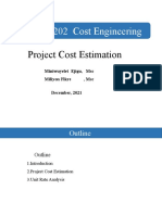 Project Cost Estimation