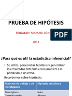 Prueba de Hipótesis