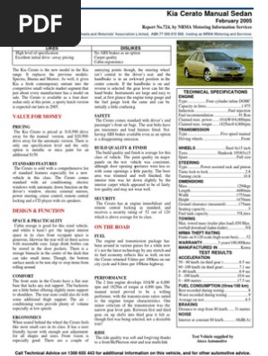 Manual Cerato Pdf Manual Transmission Transmission
