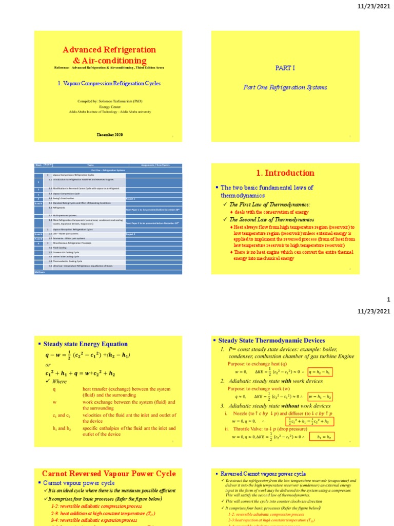 Superheating in Vapor Compression Cycle | PDF | Refrigeration | Heat